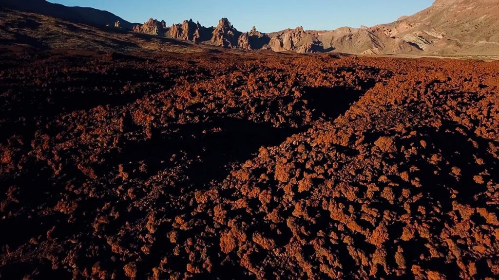 Wulkan Teide Teneryfa zastygła lawa