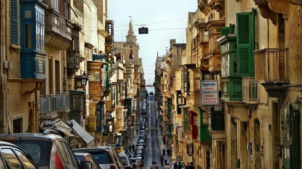 Ulice Valletty Malta na weekend