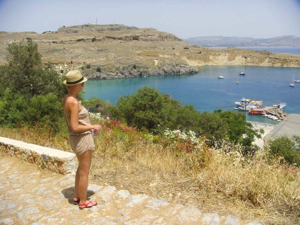 Lindos Rodos atrakcje greckie wyspy