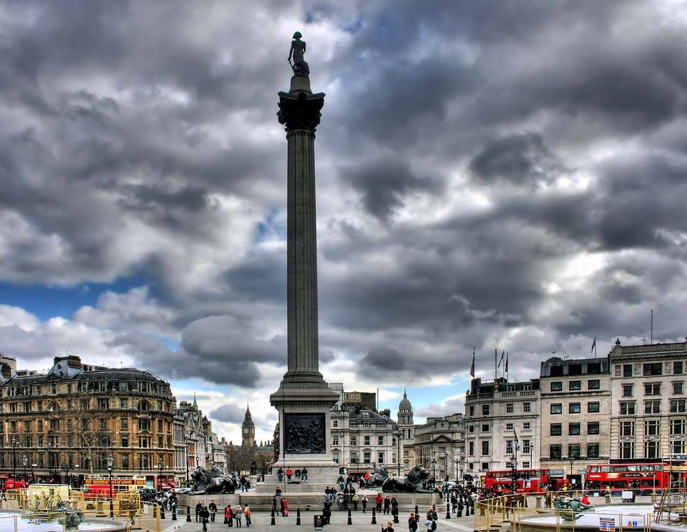 Londyn Trafalgar Square - atrakcje Londynu w weekend