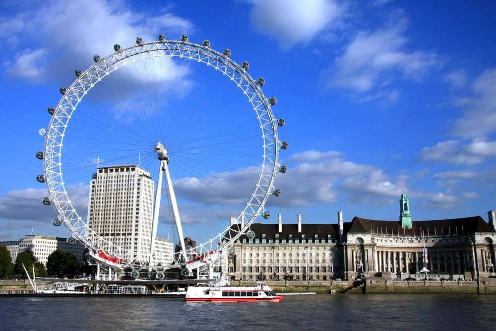 Oko Londynu - London Eye jedna z atrakcji stolicy Anglii