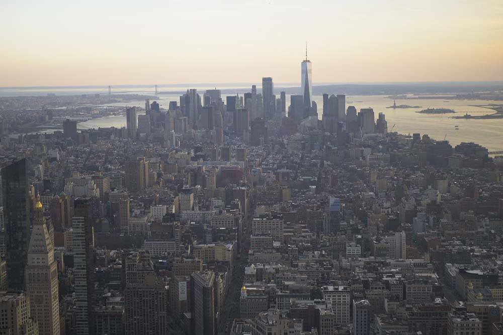 Nowy Jork widok z Empire State Building