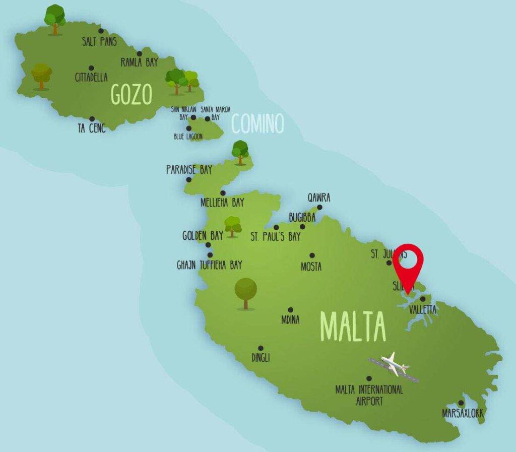 Malta najlepsze miejsca w Sliema i Gzira, na zatrzymanie się na wakacje
