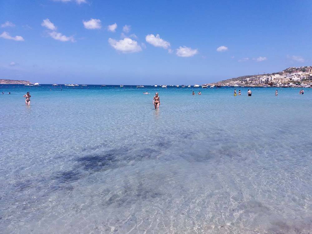 Malta Mellieha największa piaszczysta plaża na wyspie