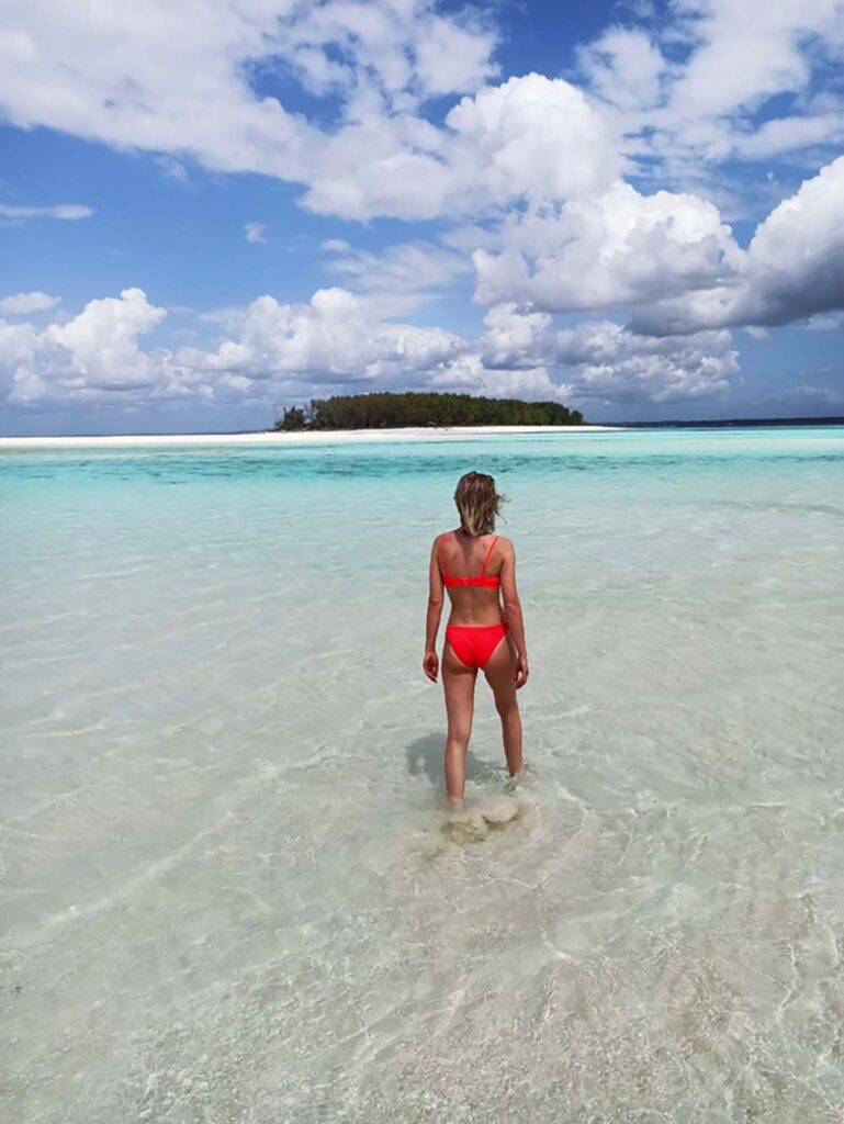 Wyspa Mnemba widziana z sandbanku - Zanzibar ciekawostki