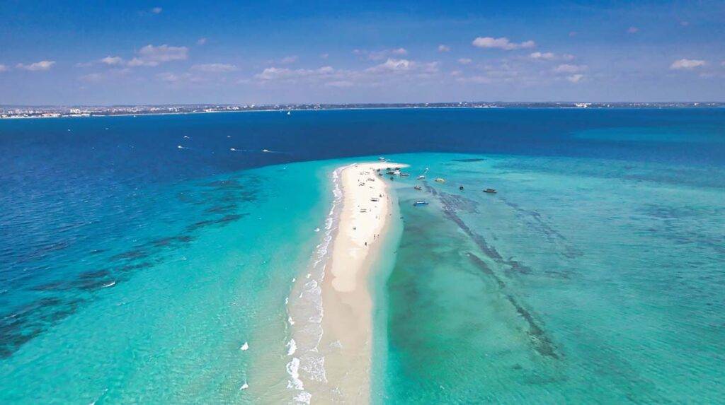 Wyspa piaskowa Nakupenda sandbank na Zanzibarze